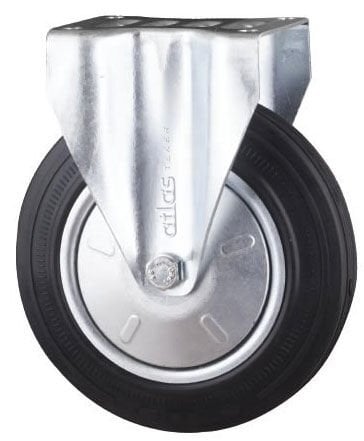 Çelik Jant Burçlu Kauçuk Tekerlek (Sabit Maşalı, Kapaklı)